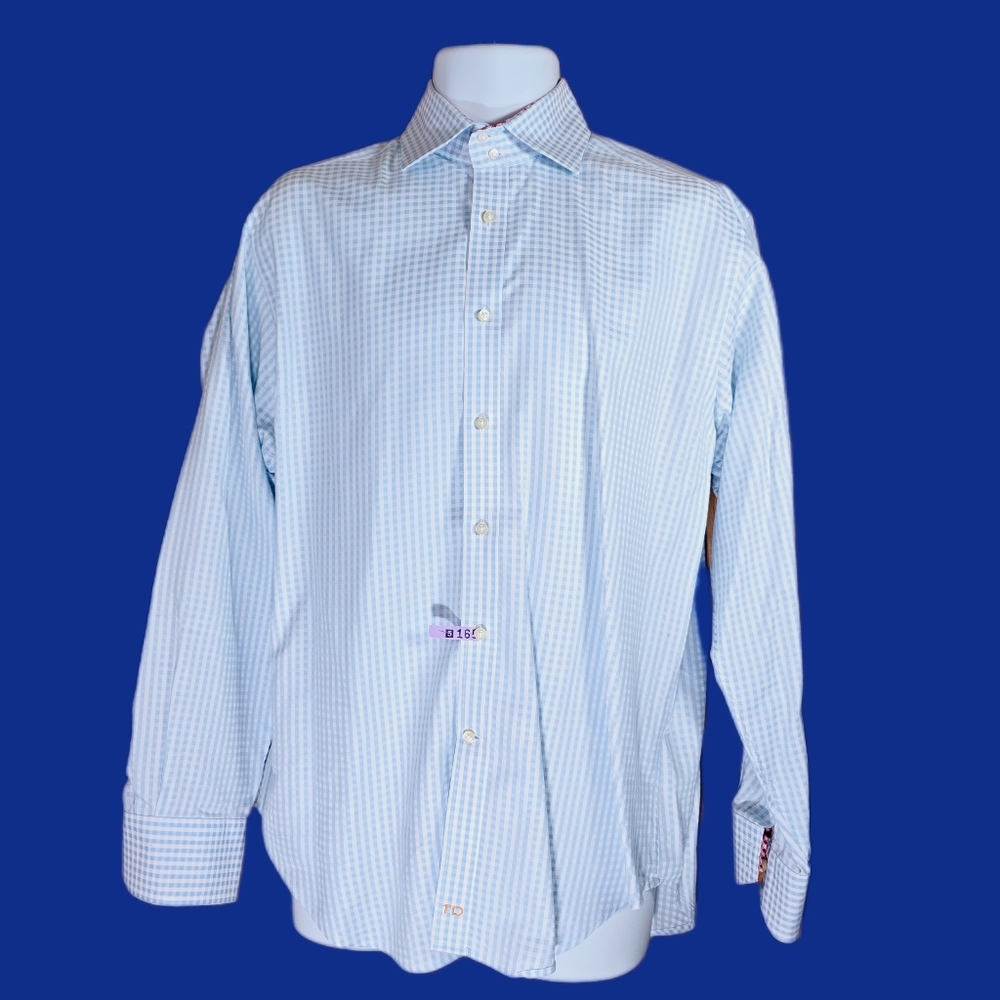 ✨️ Thomas Dean Checkered-Pattern Dress Shirt ✨️ - Picture 2 of 5